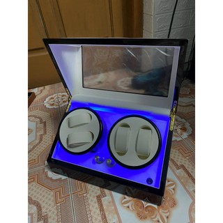 Mạch điều khiển hộp đồng hồ xoay 5 chế độ có đèn led vtự dừng khi mở nắp