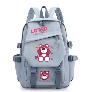 Ba Lô Chống Thấm Nước Thoáng Khí In Hình Toy Story Lotso Sức Chứa Lớn Thời Trang Cho Nam Và Nữ BY3