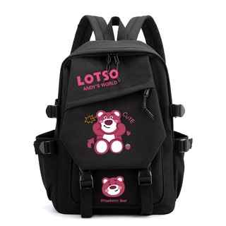 Ba Lô Chống Thấm Nước Thoáng Khí In Hình Toy Story Lotso Sức Chứa Lớn Thời Trang Cho Nam Và Nữ BY3