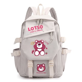 Ba Lô Chống Thấm Nước Thoáng Khí In Hình Toy Story Lotso Sức Chứa Lớn Thời Trang Cho Nam Và Nữ BY3