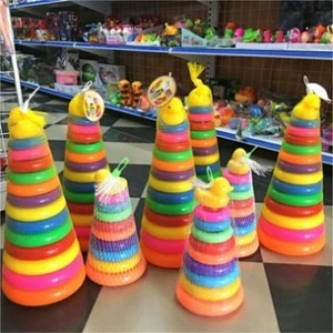 Đồ Chơi Tháp Xếp Chồng Giúp Bé Nhận Biết Màu Sắc Kích Thước – Tháp Cầu Vồng Phát Triển Tư Duy