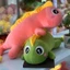 ❤️Sỉ Giá Xưởng❤️Gấu Bông Gối Ôm Khủng Long Đuôi Tim 2 Màu Xanh Hồng size 60 cm Siêu Mềm Mịn( Có Ảnh Thật)