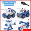 Bộ 4 Xe Cảnh Sát Tháo Lắp Kèm Tua Vít Chất Nhựa ABS Cao Cấp Đồ Chơi Cho Bé Trai Từ 2 Đến 6 Tuổi