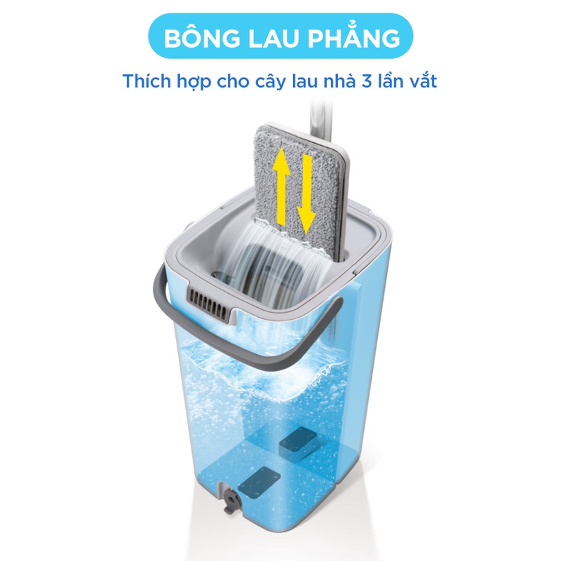 Ảnh Bông lau cho thùng lau nhà MyJae 3 lần vắt kháng khuẩn 2