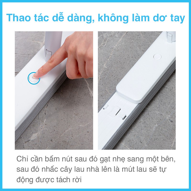 [Outlet S2] Cây Lau Nhà MyJae Đài Loan Dạng Mút Xốp PVA Thông Minh Lau Sàn Siêu Hút Nước