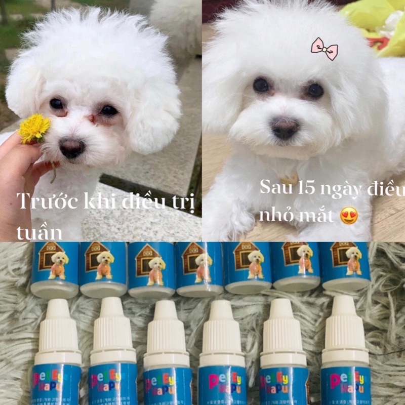 Dung dịch nhỏ rửa m.ắt,chảy nước m.ắt, tuyến lệ,gi.ác mạc cho Chó Mèo ( 5ML/ 1 lọ)