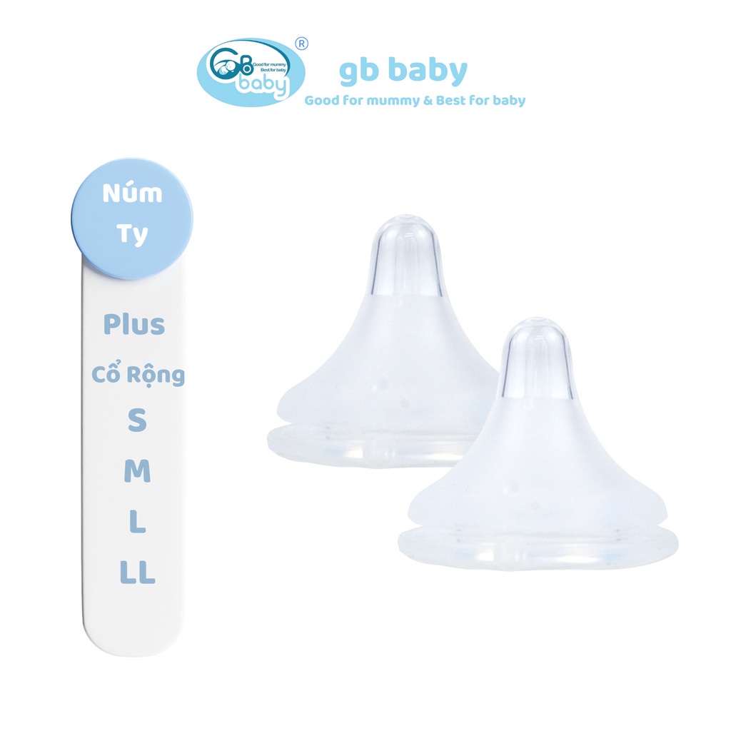Núm ty núm vú silicon Plus cô rộng GB-Baby Chính Hãng | Shopee Việt Nam