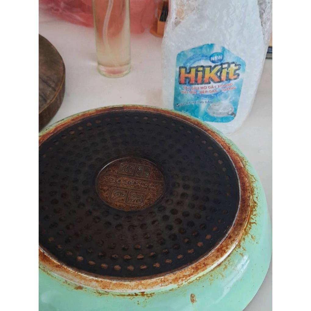 Tẩy dầu mỡ nhà bếp, tẩy nồi, nhà bếp, hút mùi, bếp gas, bếp từ, đáy xoong, đáy chảo HiKit 500g [Mua 1 tặng 2]