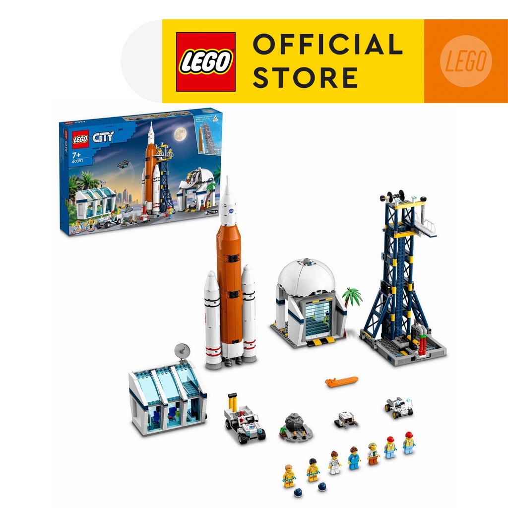 [Mã LIFEMC06DBAU giảm 50k đơn 350k] LEGO City 60351 Trạm Phóng Tên Lửa NASA (1010 chi tiết)