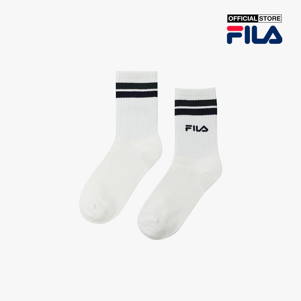 Vớ cổ cao unisex Fila kẻ sọc thời trang FS3SCF5355X-FGR