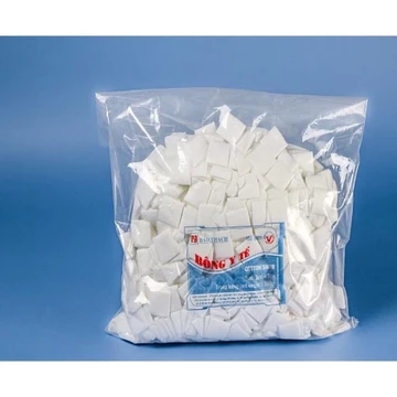 TÚI 100gr BÔNG GÒN Y TẾ CẮT MIẾNG SẴN Gòn vuông BẢO THẠCH Gòn vuông cắt miếng (Bông miếng y tế) BẢO THẠCH 100gr
