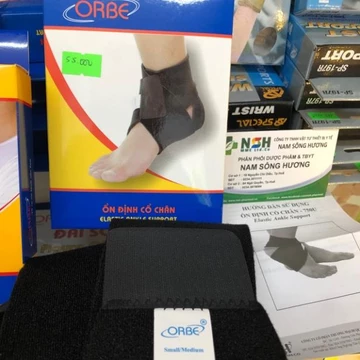 BĂNG THUN ĐAI QUẤN BÓ HỖ TRỢ ỔN ĐỊNH CỔ CHÂN ORBE SIZE S M L XL, Băng thun quấn cổ chân Orbe