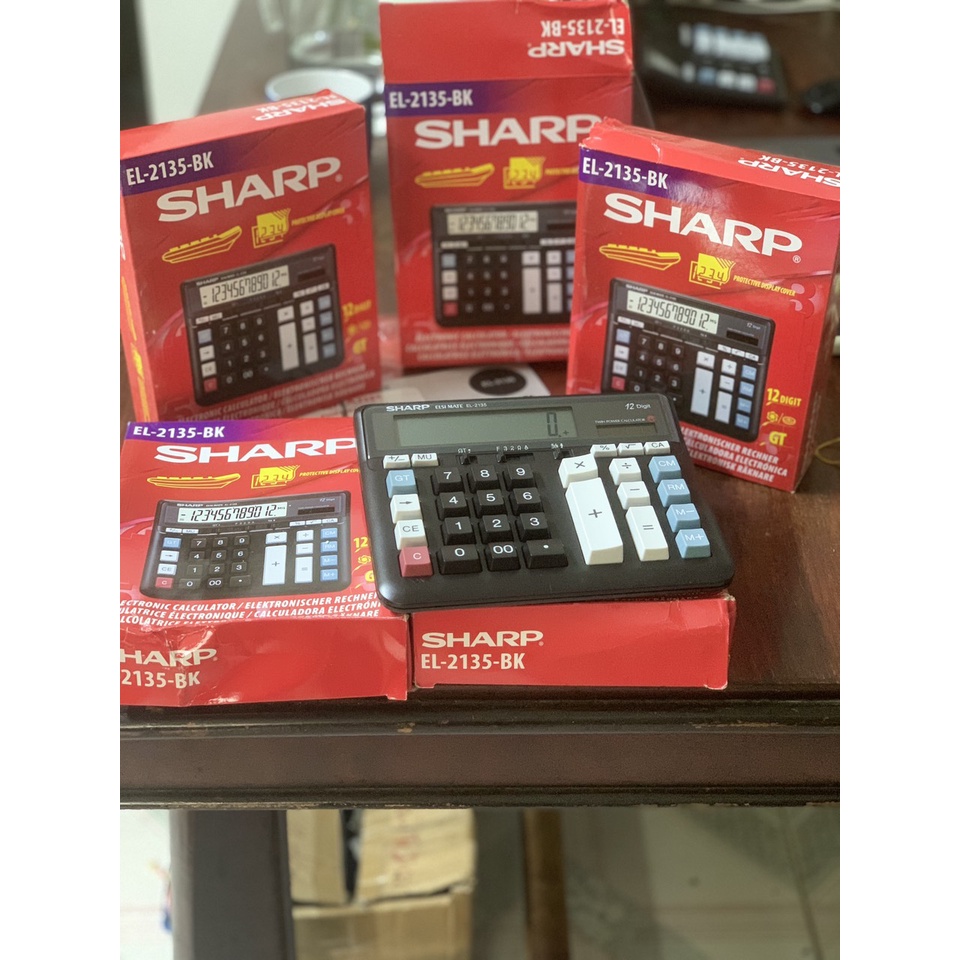 Máy Tính Sharp EL-2135BK | Shopee Việt Nam