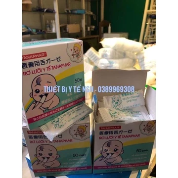 ❤[HỘP 50 CÁI] Gạc rơ lưỡi trẻ em Tanaphar đã tiệt trùng - tiêu chuẩn xuất Nhật gạc rơ lưỡi em bé Tanaphar đã tiệt trùng