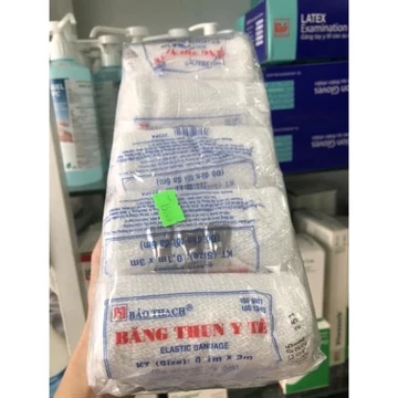 (0.1mx3m 3 móc) Cuộn Băng Gạc Co Giãn,băng chun y tế,băng cuộn vải Băng thun y tế (1 móc, 2 móc - 3 móc,4 móc) Bảo Thạch