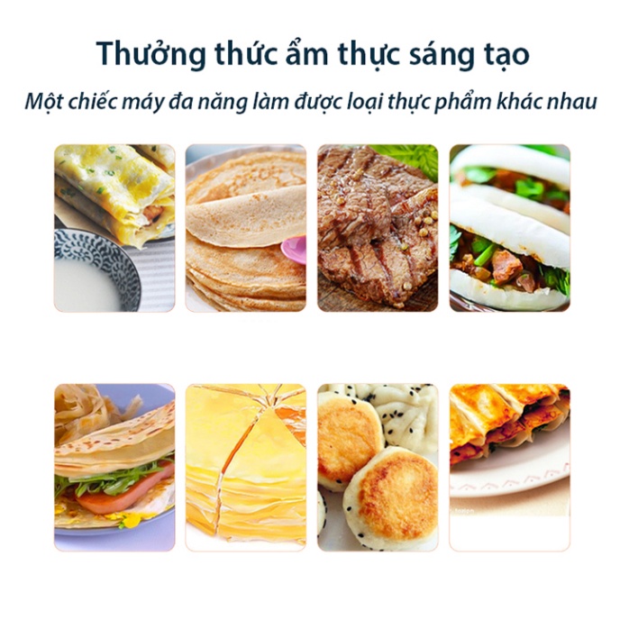 Máy làm bánh tráng 3000W chất liệu inox không gỉ, vệ sinh dễ dàng