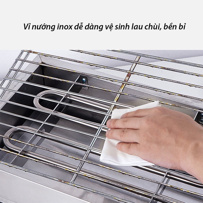 Vỉ nướng điện 2800W đa năng nướng thịt xiên, hải sản, đồ ăn nhanh