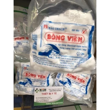✅ BÔNG GÒN VIÊN BẢO THẠCH TIỆT TRÙNG GÓI 50GR, BÔNG GÒN Y TẾ DẠNG VIÊN BẢO THẠCH 3cm x 3cm bông viên y tế 50gr bảo thạch