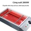 Bếp nướng điện 2800W chất liệu inox không gỉ, vệ sinh dễ dàng
