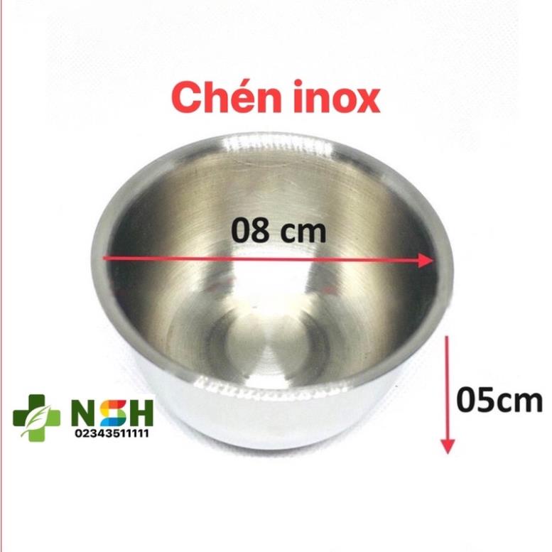 Chén inox chum inox dùng trong y tế số 3 đựng bông cồn không gỉ, chén ...