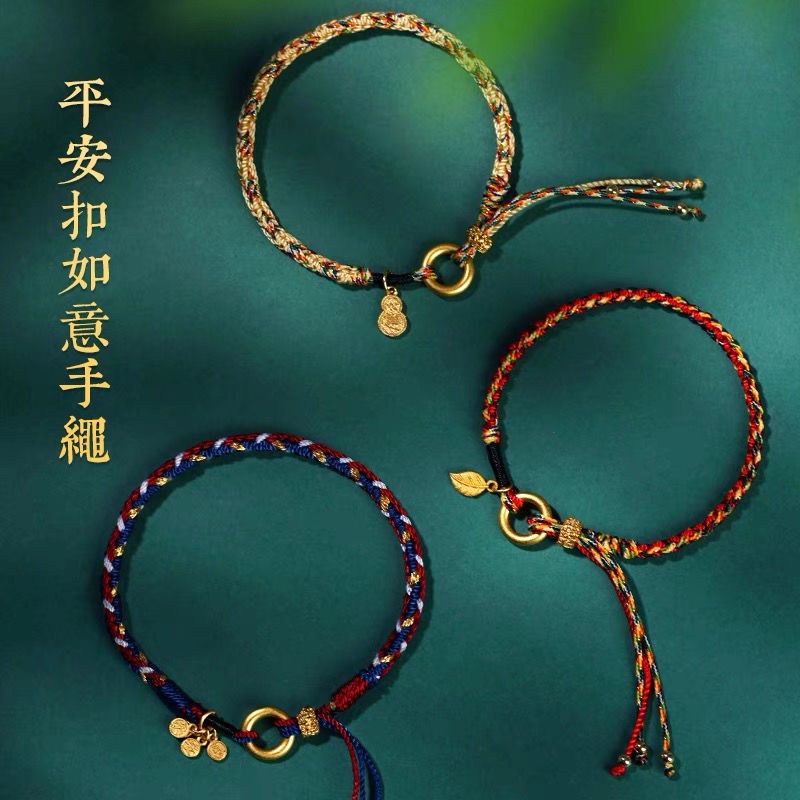 Vòng Tay Dây Bện Nhiều Màu Sắc Xinh Xắn Cho Nữ