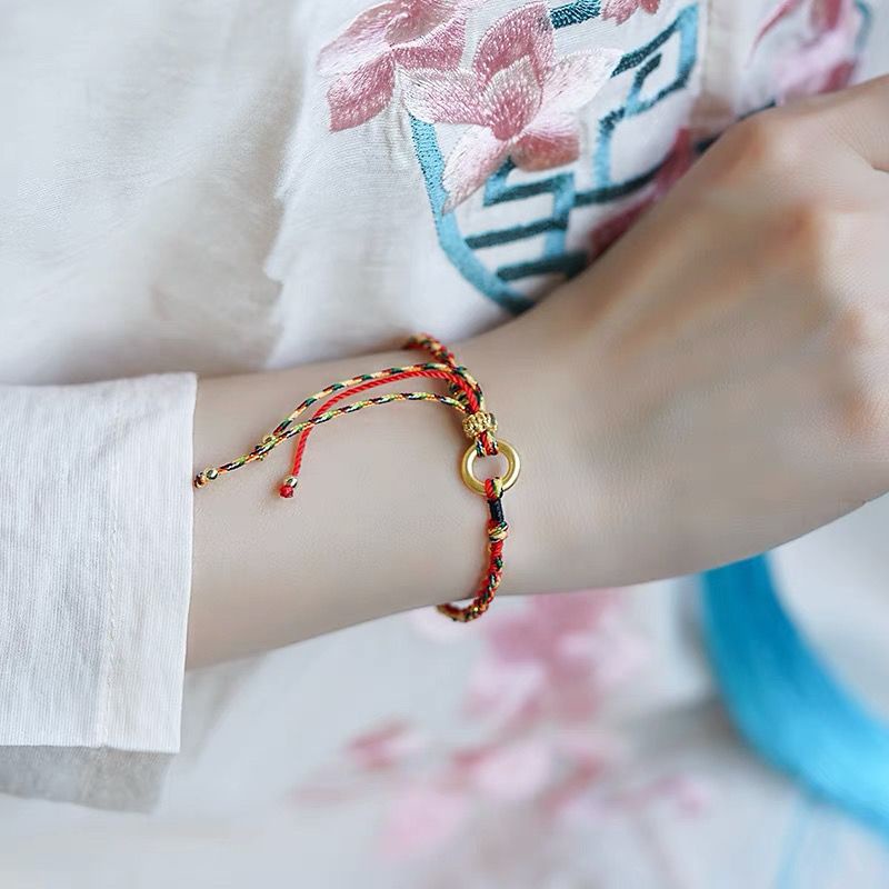 Vòng Tay Dây Bện Nhiều Màu Sắc Xinh Xắn Cho Nữ