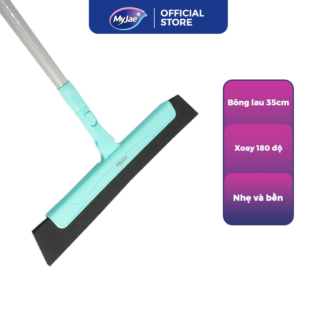 [Outlet S2] Cây Gạt Nước EVA Đa Năng MyJae Xoay 180 Độ, Chổi Quét Nhà Có Thể Thu Gọn