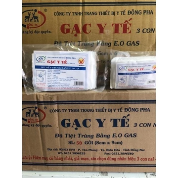 ✅[LẺ 01 GÓI] GẠC Y TẾ 3 CON NAI ĐÔNG PHA, GẠC Y TẾ TIỆT TRÙNG 3 CON NAI ĐÔNG PHA 5x6 8x9 (10 MIẾNG/GÓI)