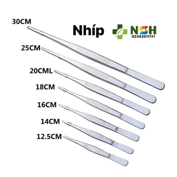 ✅ [THÉP KHÔNG GHỈ] Nhíp y tế nỉa phẫu tích y tế đầu tù không mấu 12cm 14cm 16cm 18cm 20CM 25CM 30CM HÀNG pakistan