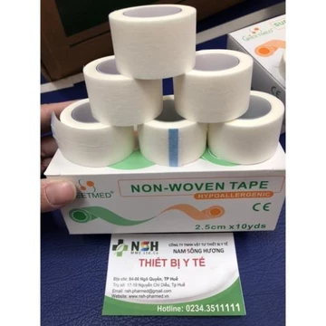 ❤ Băng keo giấy/ băng keo cuộn ý tế bằng giấy không gây dị ứng cho da nhạy cảm Băng keo giấy y tế cố định mũi 2.5cm x 5m