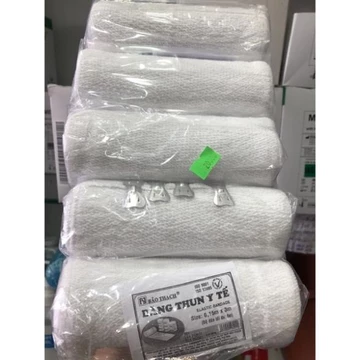 (0.15mx3m 4 móc) Cuộn Băng Gạc Co Giãn,băng chun,Băng thun vải y tế co giãn (1 móc, 2 móc - 3 móc, 4 móc) Bảo Thạch