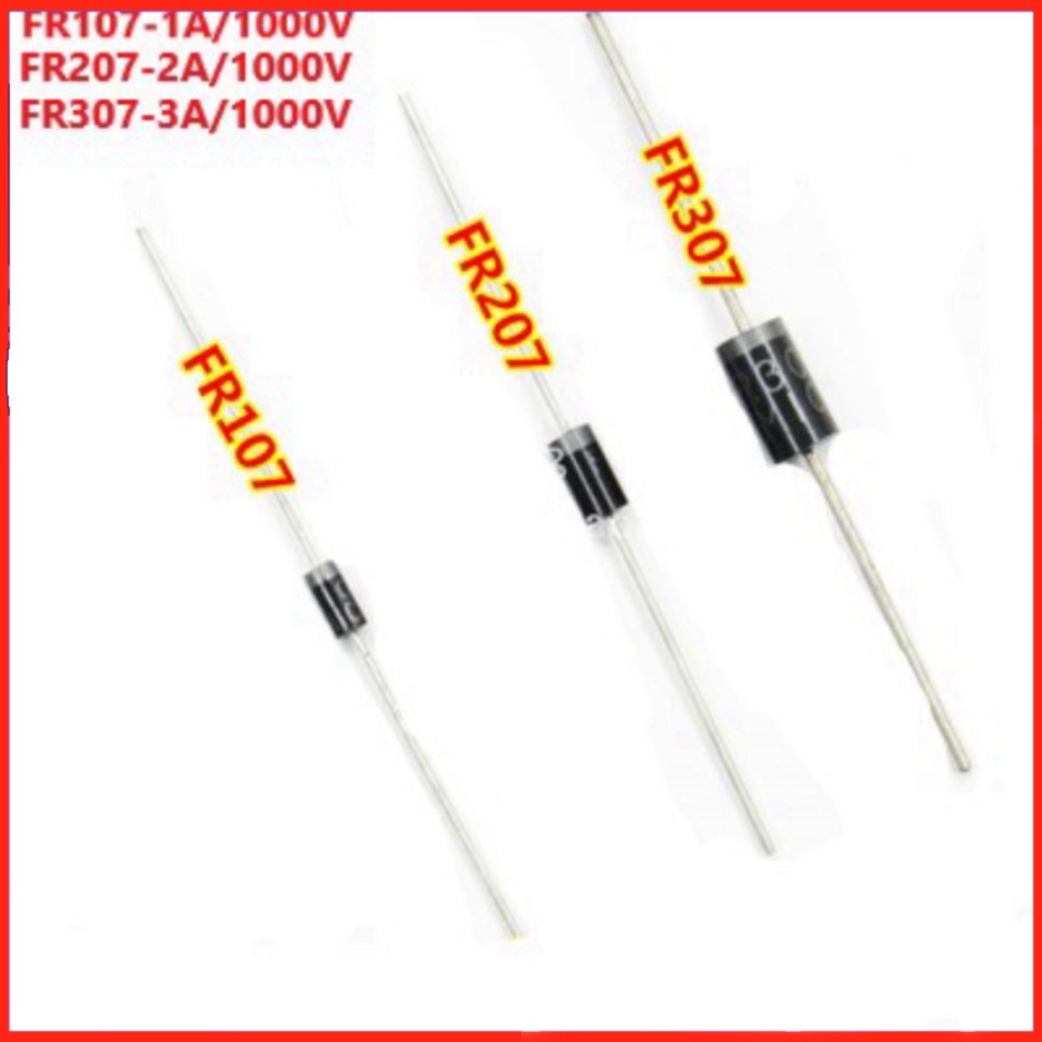 Túi 10 Con - FR107, FR207, FR307 - Diode Xung 1A 1000V Chân Cắm - Phục ...