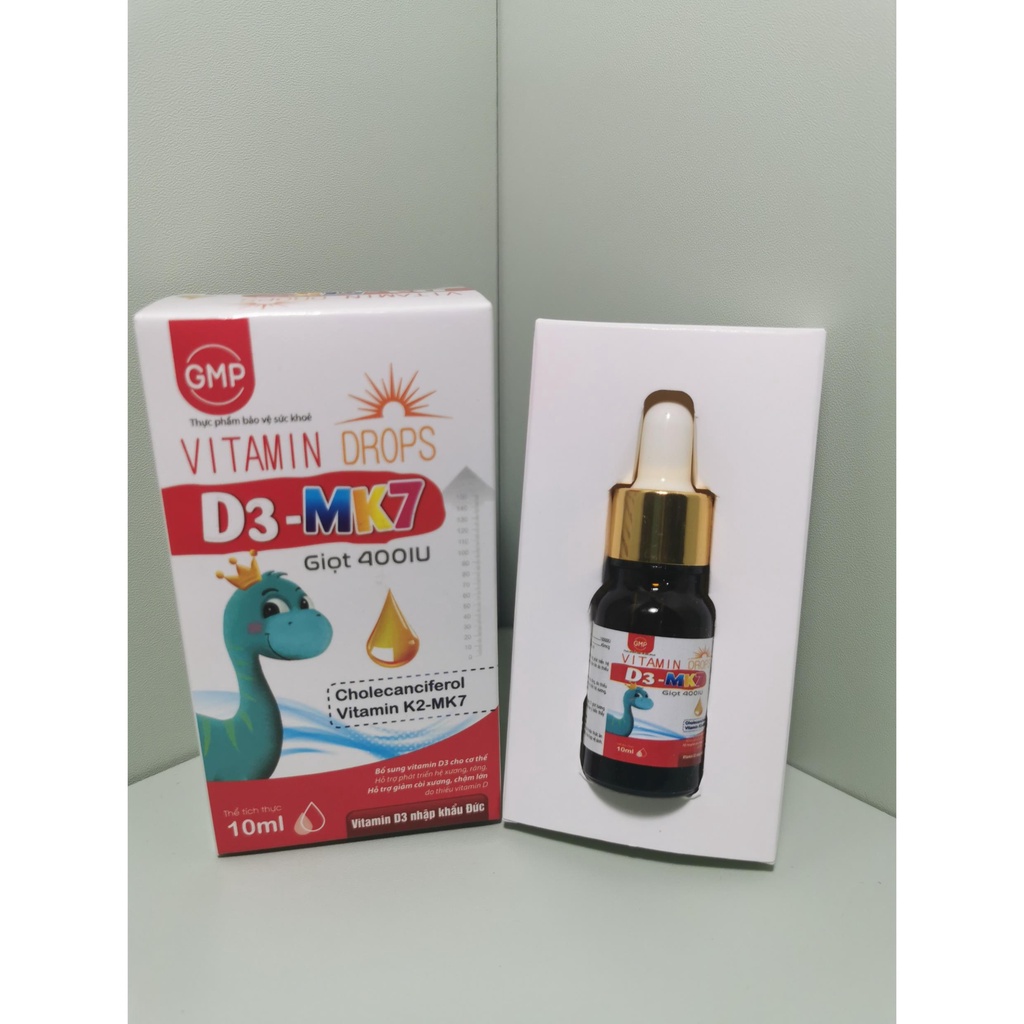 Vitamin D3 K2Mk7 Drops, vitamin nhập khẩu Đức giúp hấp thụ canxi hiệu