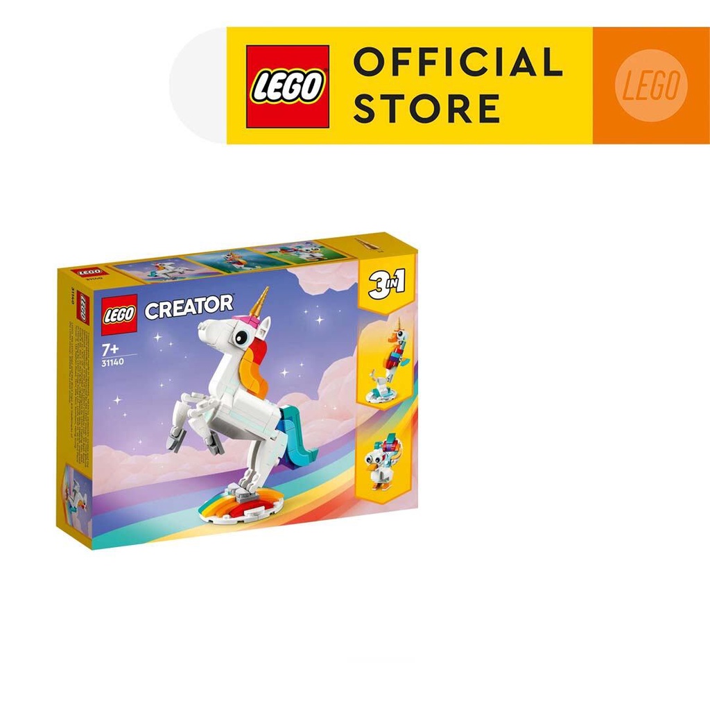 [Mã LIFEMC06CBAU giảm 50k đơn 350k] LEGO Creator 31140 Kỳ Lân Sắc Màu (145 chi tiết)