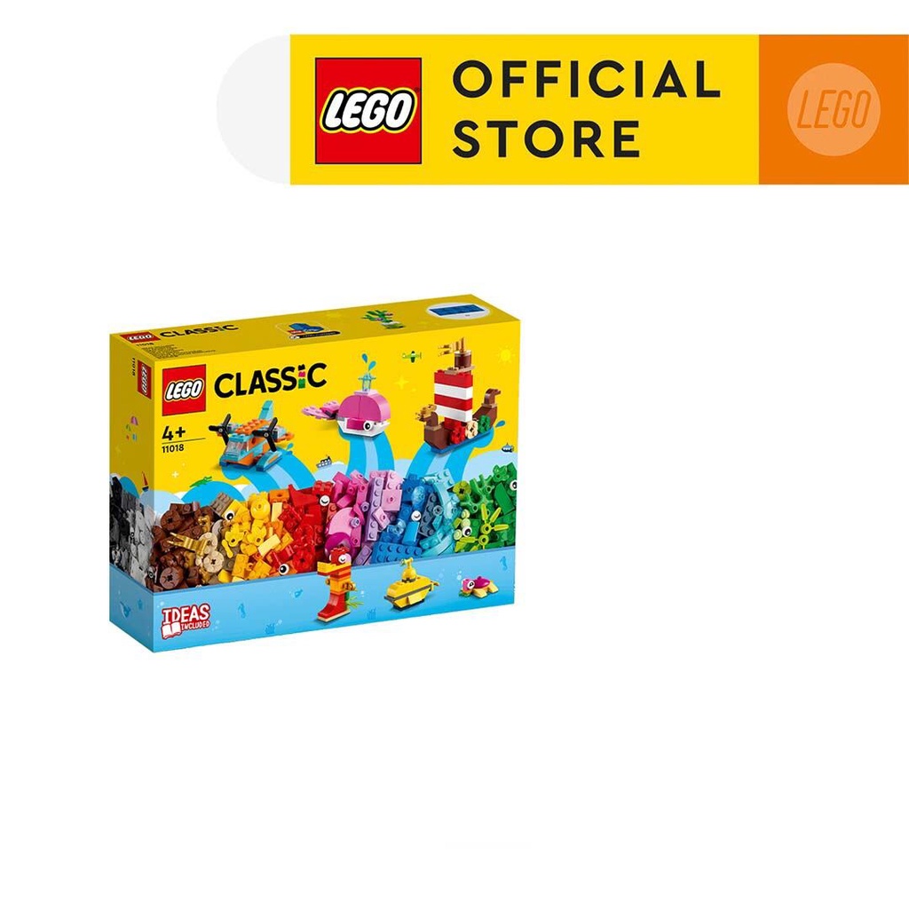 [Mã LIFEMC06CBAU giảm 50k đơn 350k] LEGO Classic 11018 Hộp gạch Classic chủ đề đại dương sáng tạo (333 chi tiết)