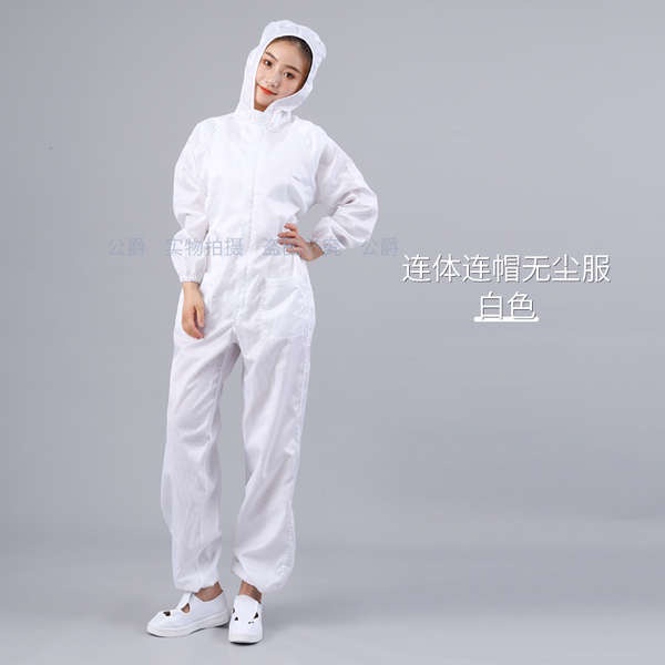 Áo Liền Quần Có Mũ Trùm Đầu Chống Tĩnh Điện Có Túi Đựng Sơn Màu Xanh navy  Xám Chống Bụi
