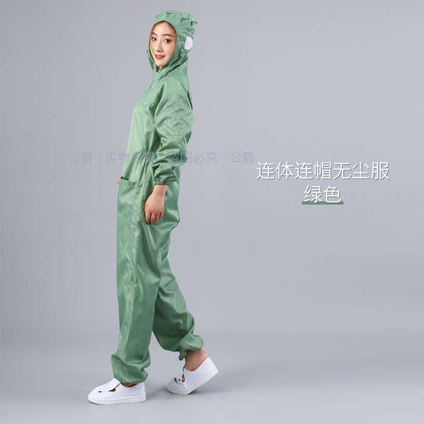 Áo Liền Quần Có Mũ Trùm Đầu Chống Tĩnh Điện Có Túi Đựng Sơn Màu Xanh navy  Xám Chống Bụi