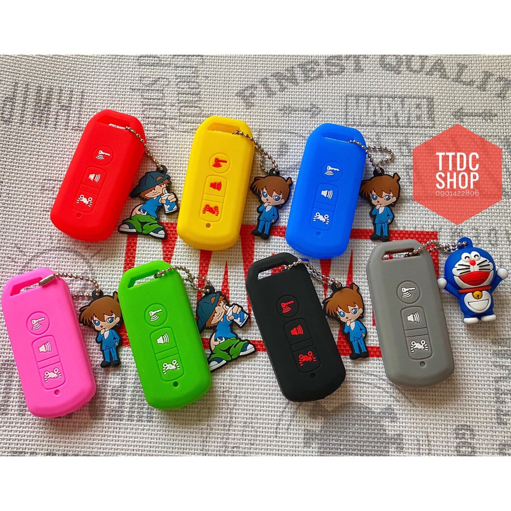 Bao Silicon Remote Doremon Conan 3 nút | Shopee Việt Nam