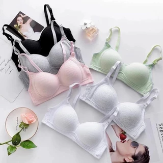 Áo Lót Nữ Cotton Cao Cấp Không Gọng Mỏng Nâng Ngực Dành Cho Nữ Sinh A100 (Áo Frorm Nhỏ Tăng 1 Size)