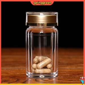 Bộ lọ đựng thuốc thiết kế mini 80ml chất liệu nhựa trong suốt tiện dụng