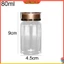 Bộ lọ đựng thuốc thiết kế mini 80ml chất liệu nhựa trong suốt tiện dụng
