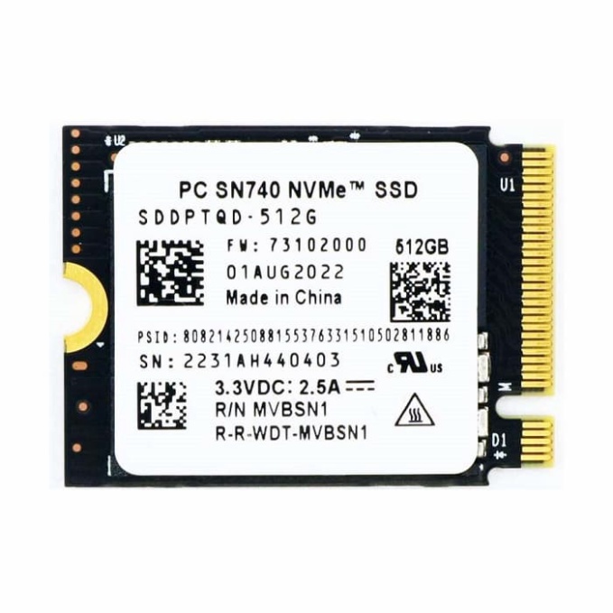WD SN740 1TB SSD 2230 steamdeck ROG ALLY WD SN740 1TB SSD 2230