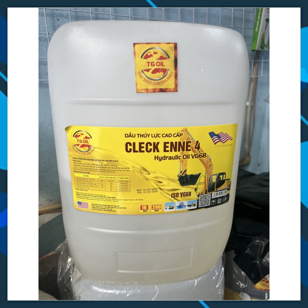 Dầu Thủy Lực Cao Cấp Cleck Enne 4- VG68/ ISO 32- Dầu Thủy Lực 10- Chai ...
