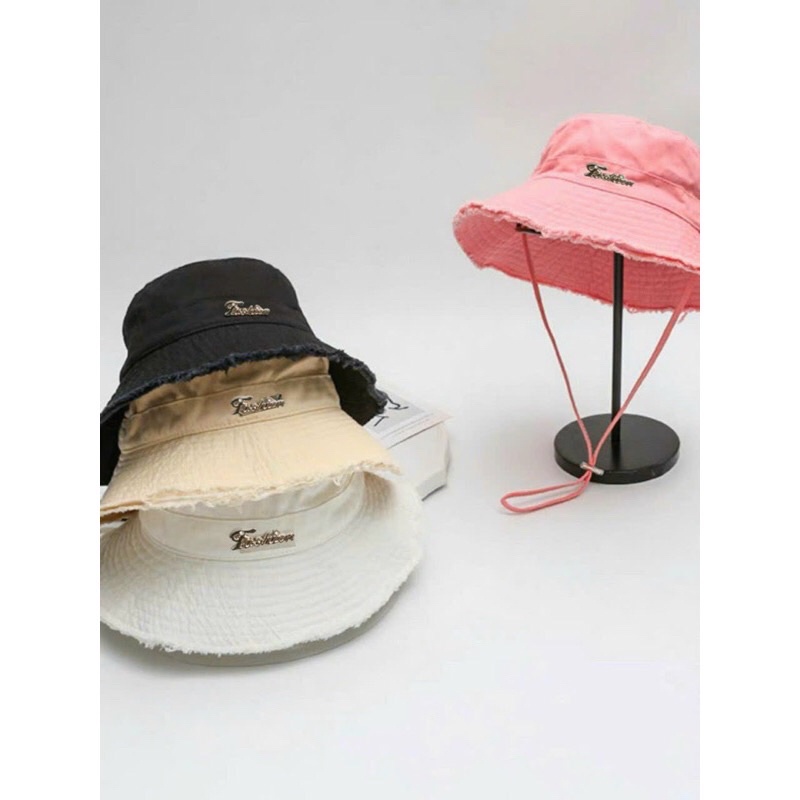 MŨ BUCKET TAI BÈO CÓ DÂY CHO NỮ QC SIÊU XỊN