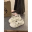 Dép Sandal đính hình đế cao 4cm phong cách Ulzzang