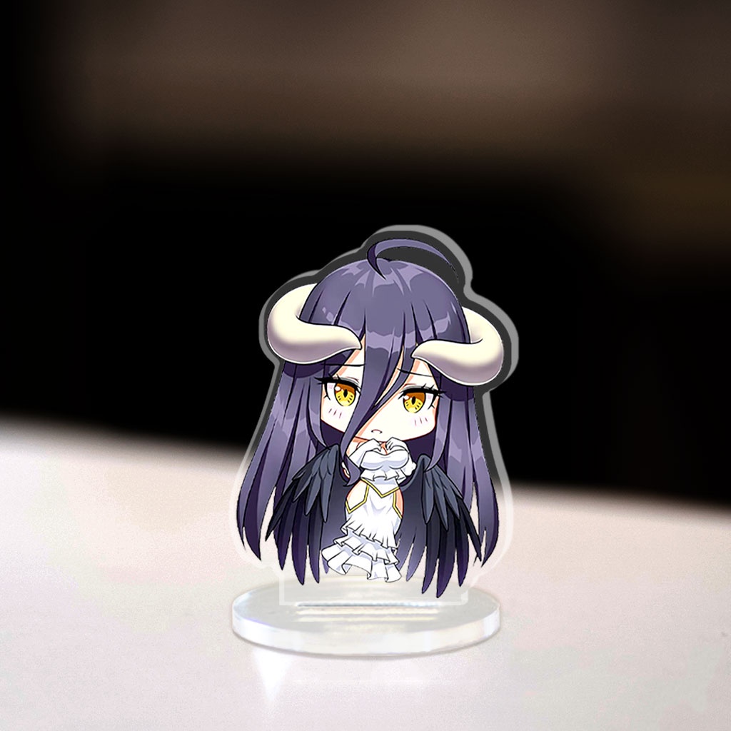 Mô hình Mini Overlord Ainz Ooal Gown Albedo Standee Chibi Anime Manga ...