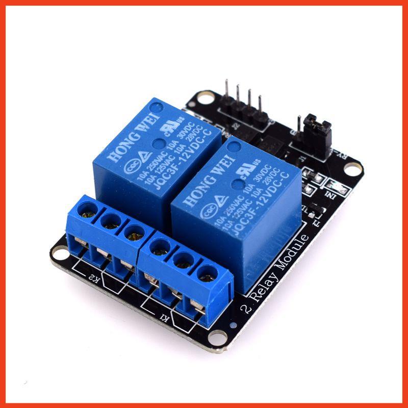 Module Relay 5VDC - Mạch Relay 5V 2 Kênh Có Octo Bảo Vệ đóng ngắt, điều ...