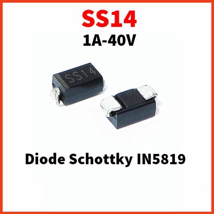 Túi 10 Con - SS14 - Diode Schottky IN5819 1A/40V SMD Chân Dán - Đi Ốt ...