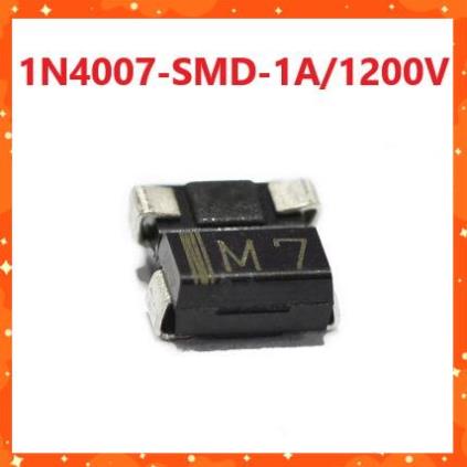 Túi 10 Con - Diode Chỉnh Lưu Dòng M7 1A/1200V 1N4007 IN4007 M7 Chân Dán ...