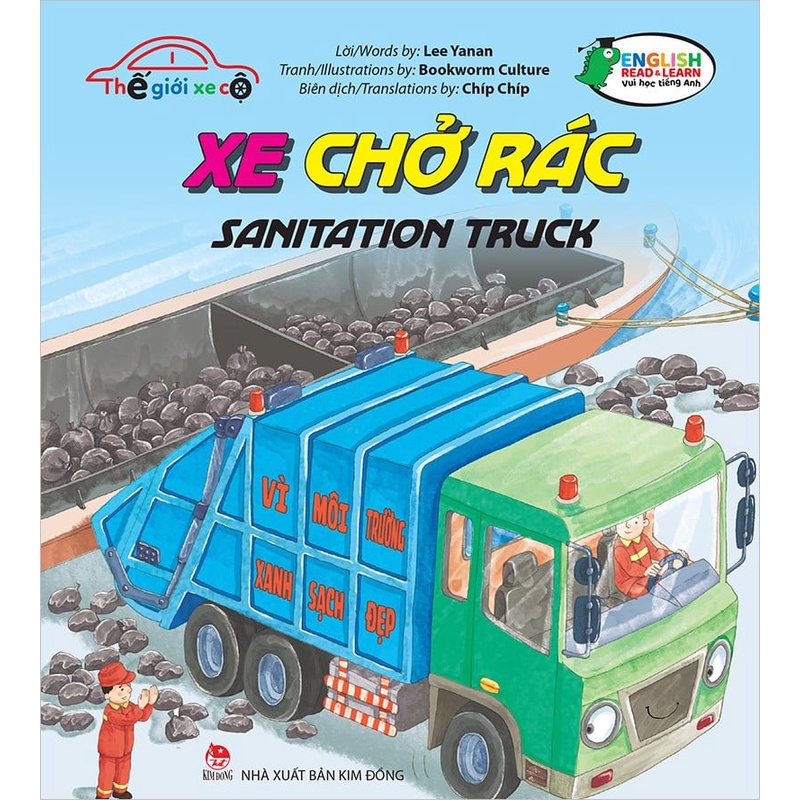 Sách Thế giới xe cộ - Xe chở rác - Garbage Truck | Shopee Việt Nam